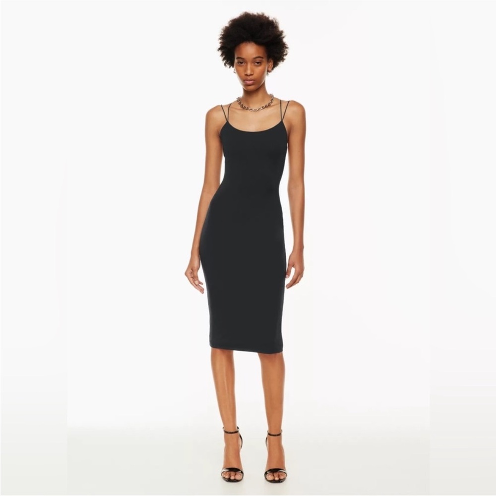 Aritzia Babaton Scoopback Contour Dress (black XS)